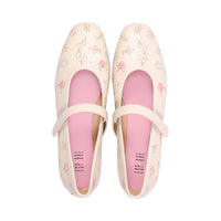 Coco Ivory Multi Embroidered Leather S26