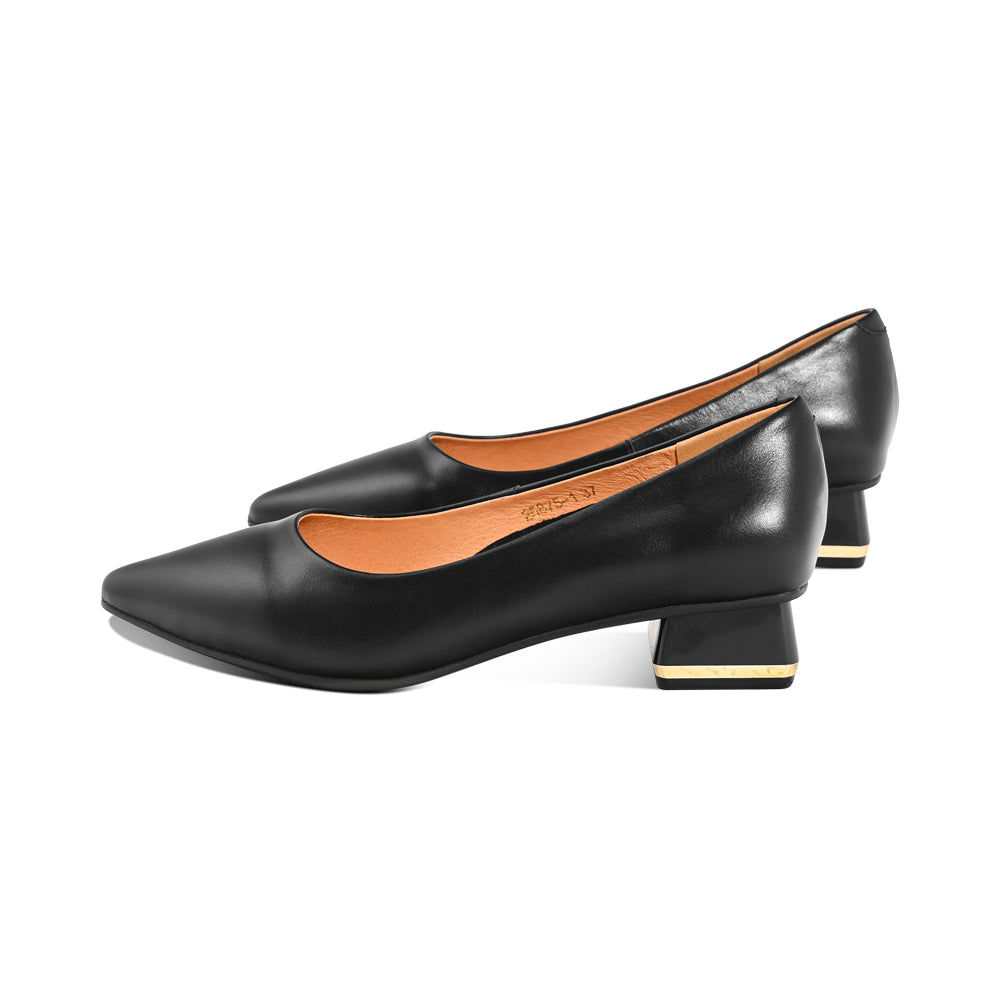 Daffy Black Leather F26