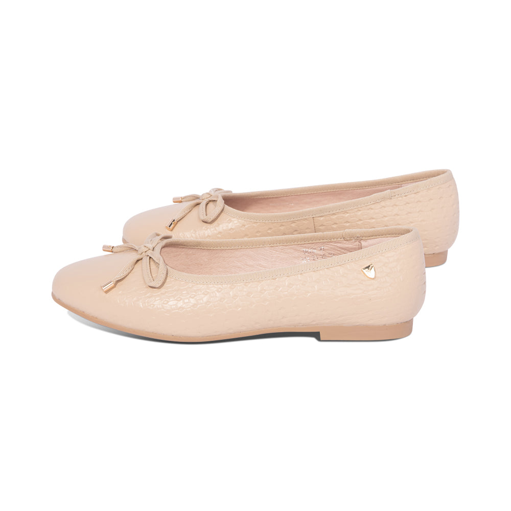 Daisy Nude Perforated Leather S26
