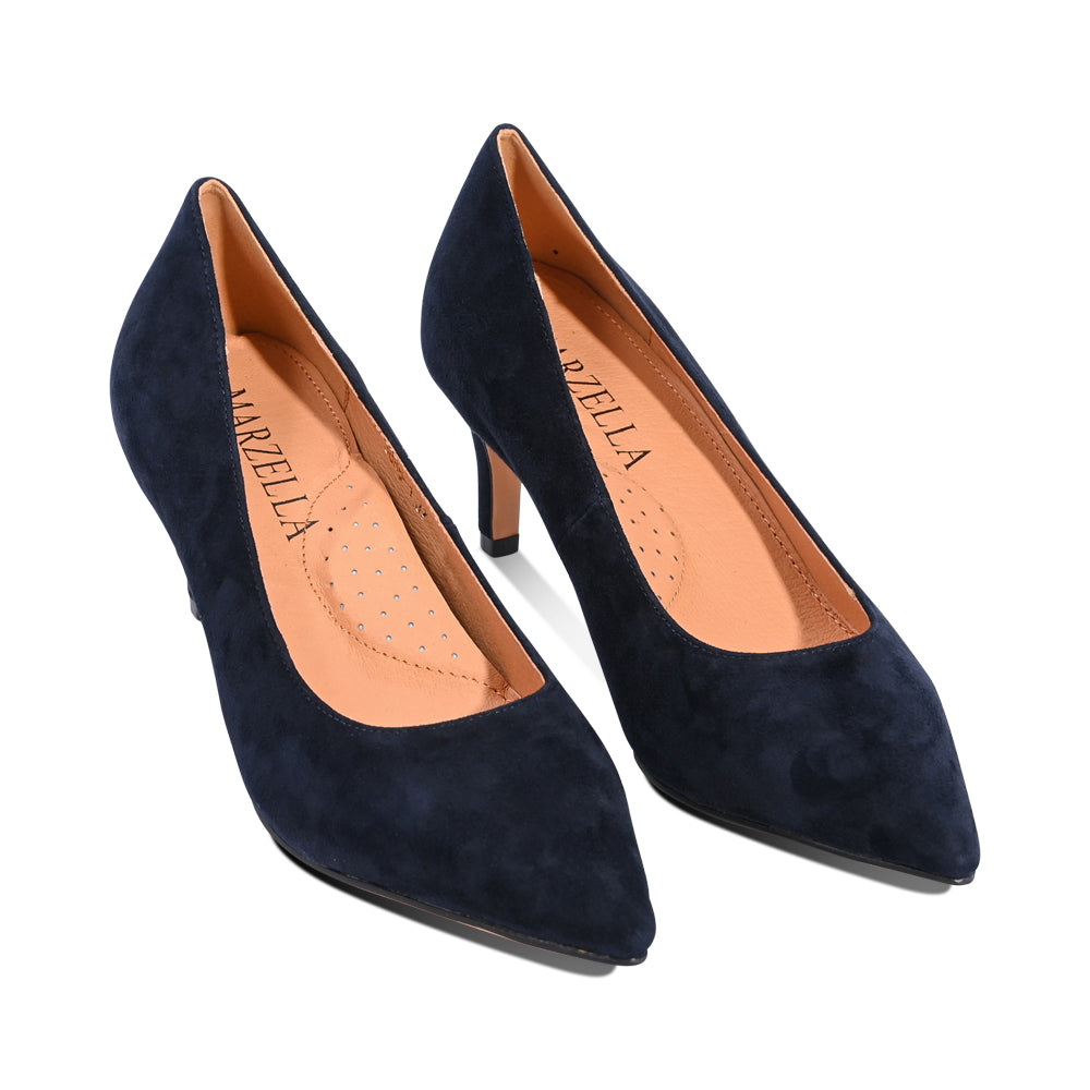 David Dark Navy Suede F26