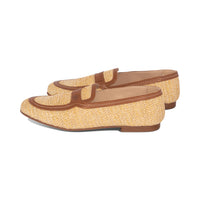 Davy Natural Raffia / Caramel Leather S26