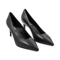 Debs Black Grain Leather F26