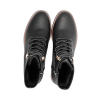 Delia Black Pebble Leather F26