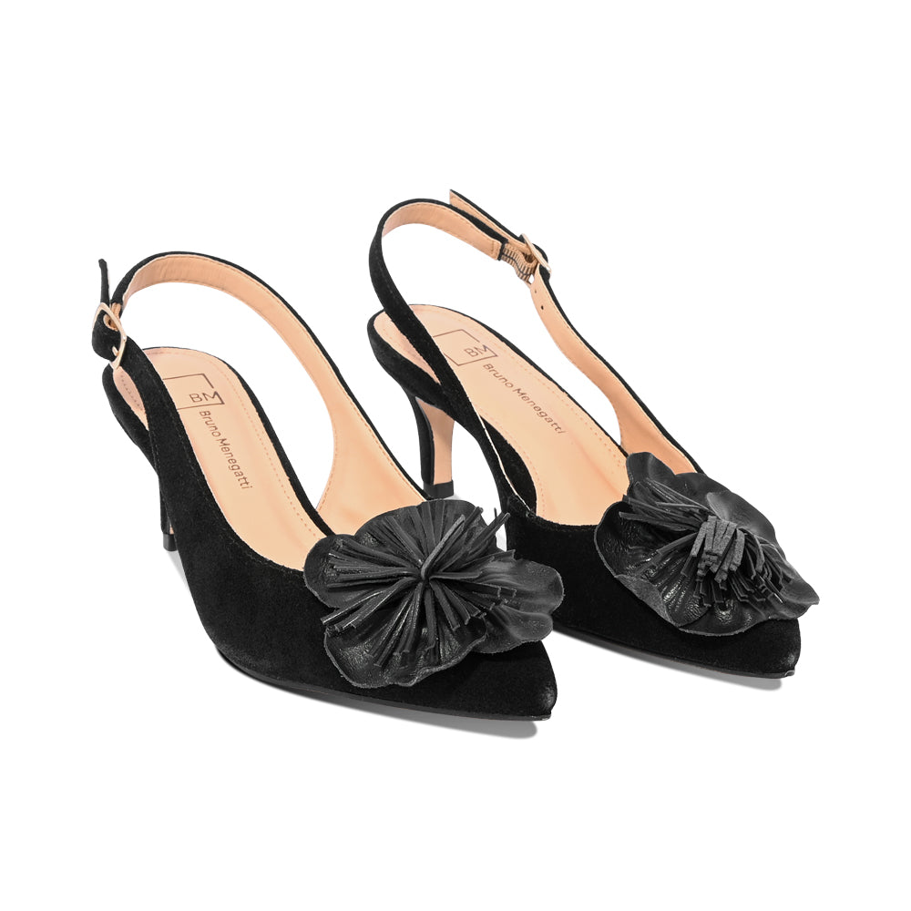 Delray Black Suede F26