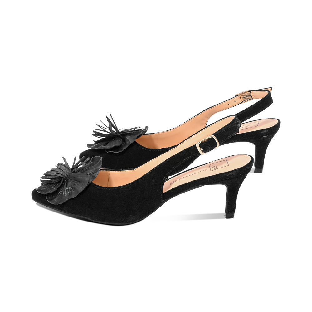 Delray Black Suede F26