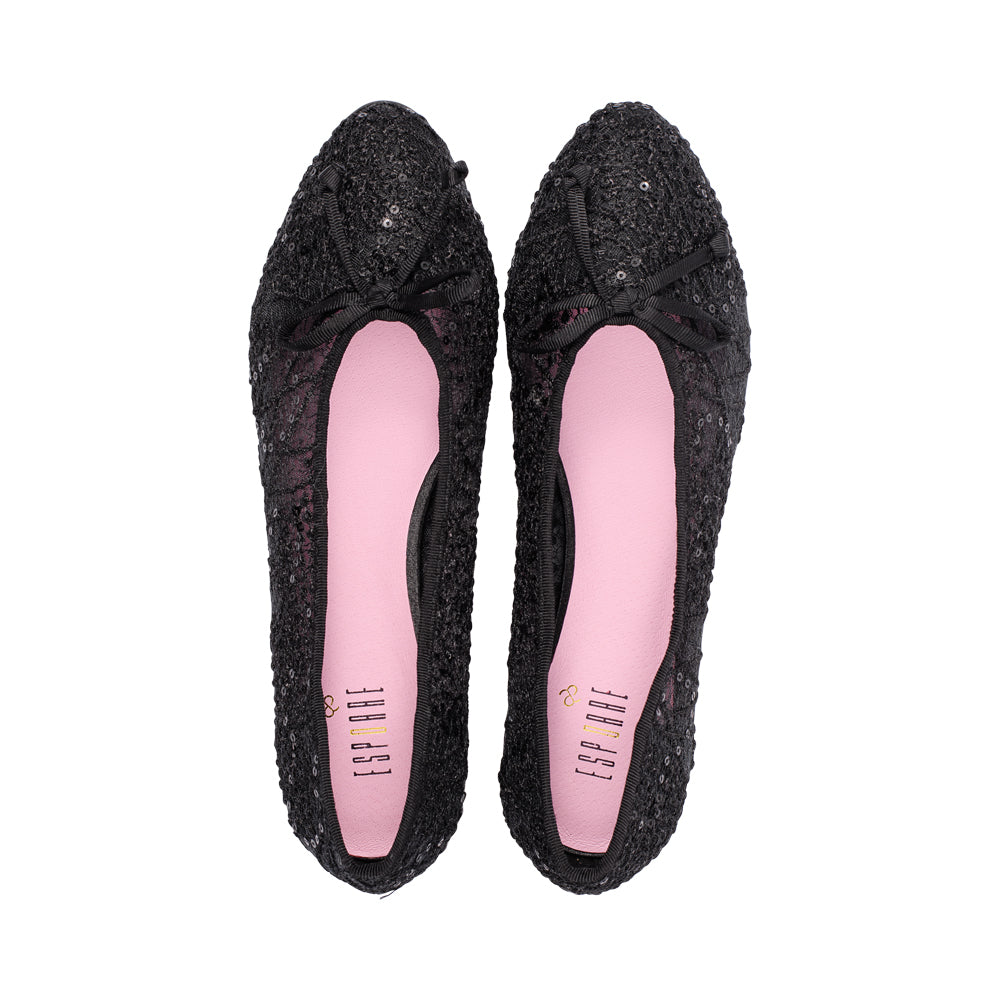 Diana Black Embroidered Mesh S26