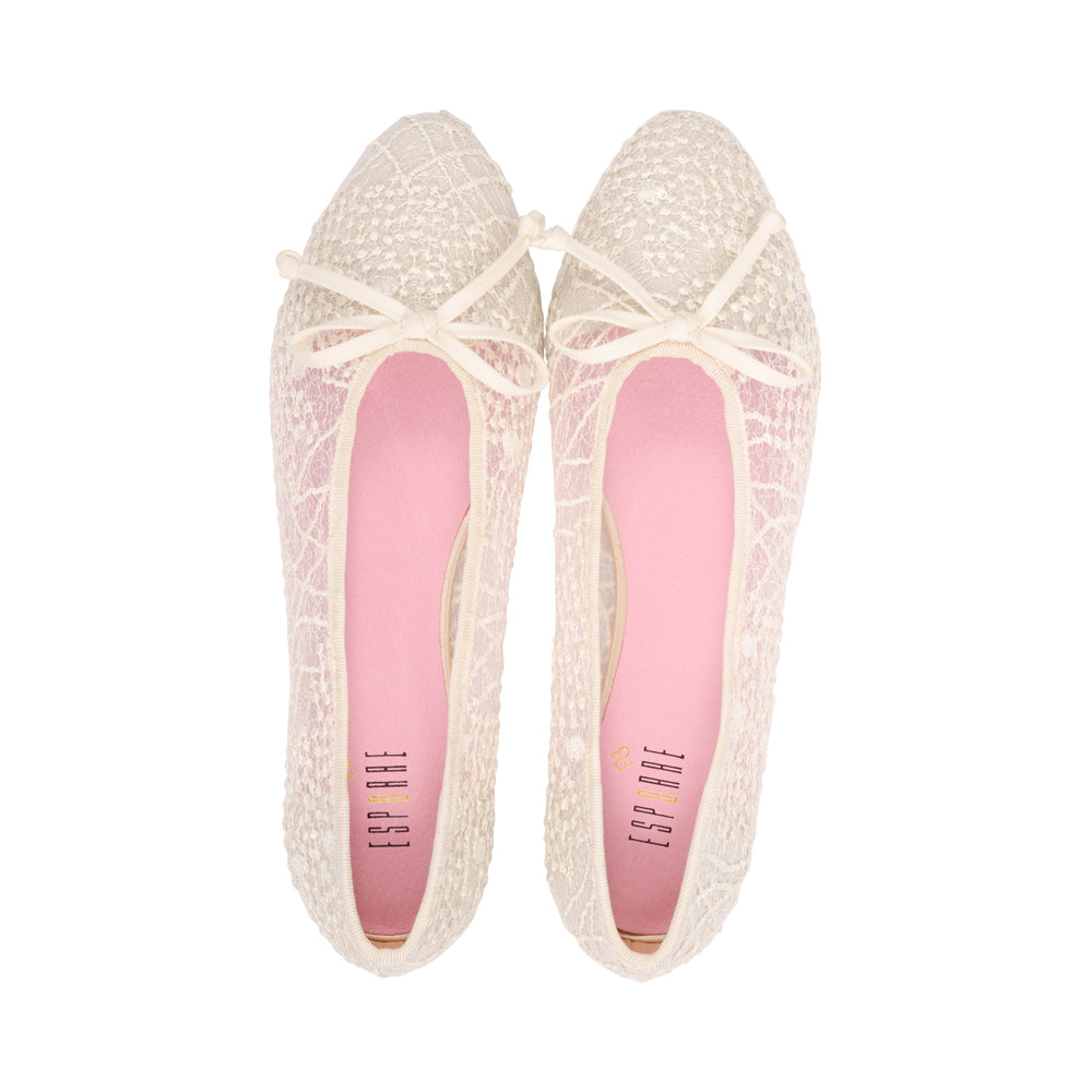 Diana Cream Embroidered Mesh S26