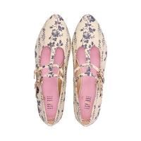 Duter Ivory Blue Print S26