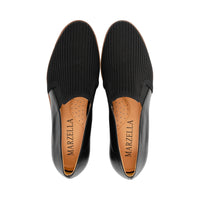 Elie Black Knit / Black Leather F26