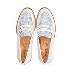 Foggia White Denim Weave Print S25