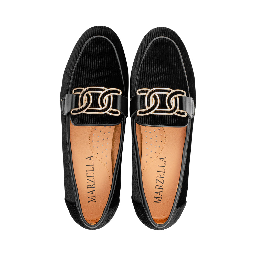 Fray Black Corduroy F26