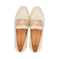 Fray Ivory/Gold Raffia S26