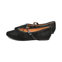 Gali Black Plaid Leather F26