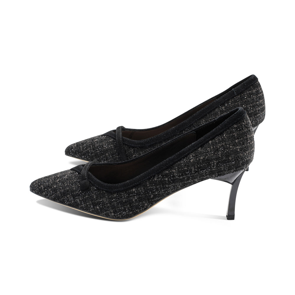Gigi Black Fabric F25