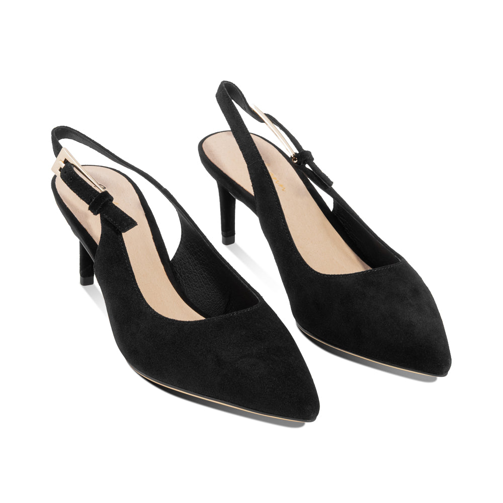 Giselle Black Suede F26