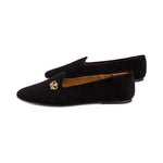 Glee Black & Gold Suede F24