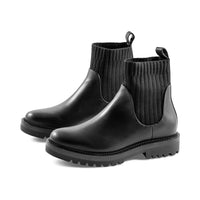 Hallie Black Leather F23