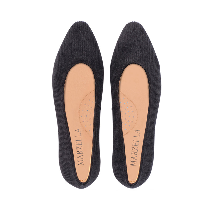 Heather Black Velvet Lines F23