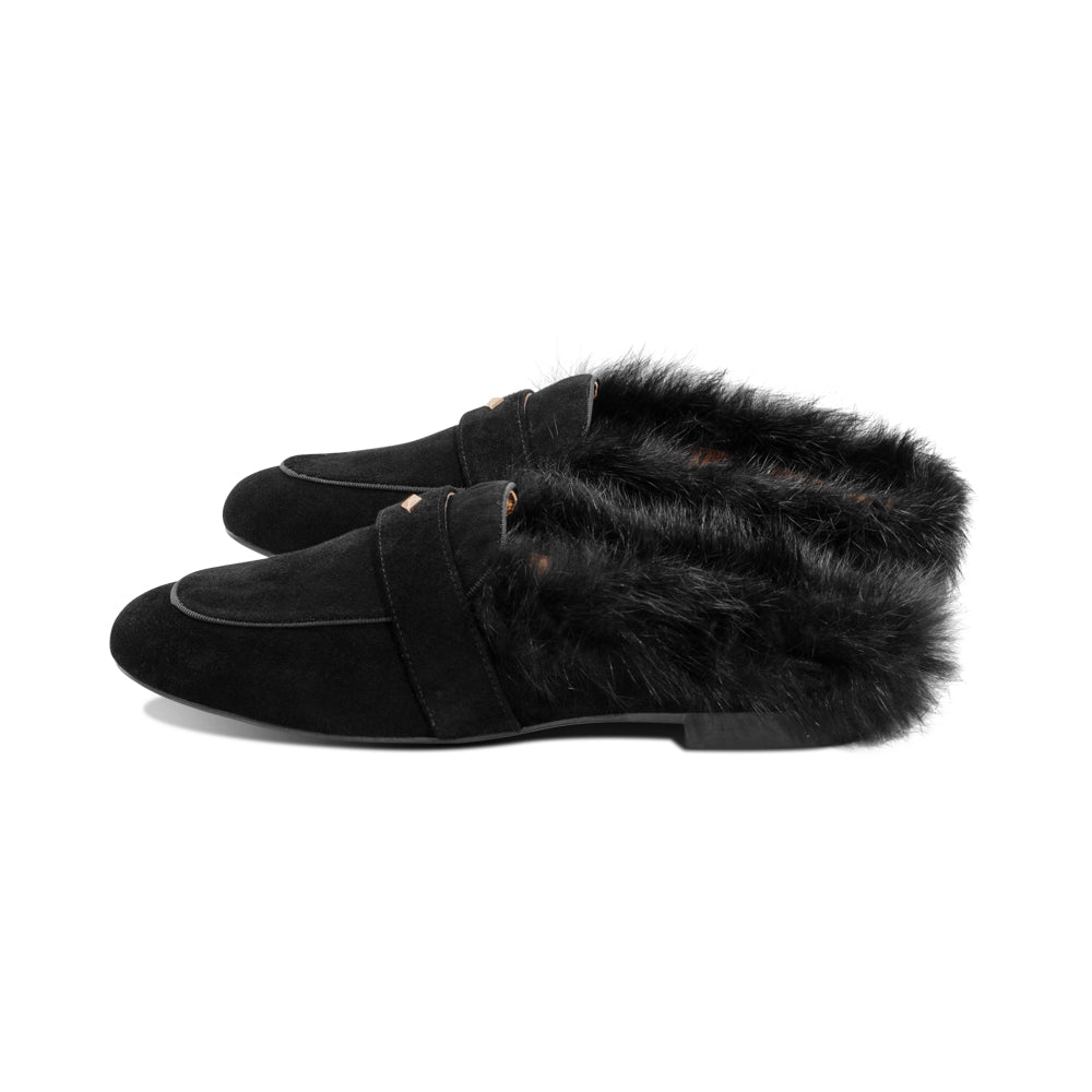 Heron Black Suede F25