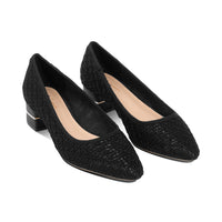 Hilly Black Criss Cross Fabric F26