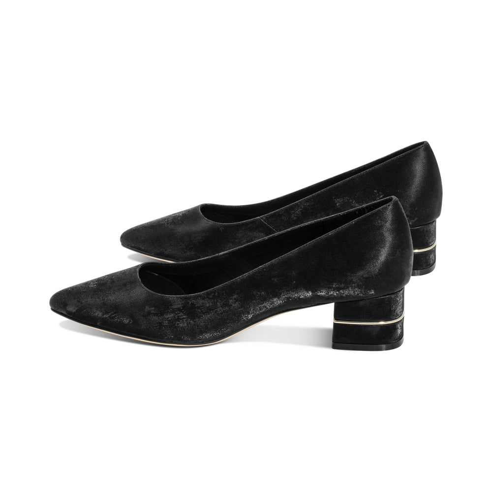 Hilly Black Shine Leather F25