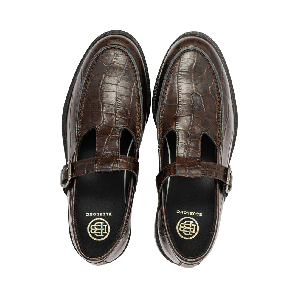 Hulo Brown Croc F26