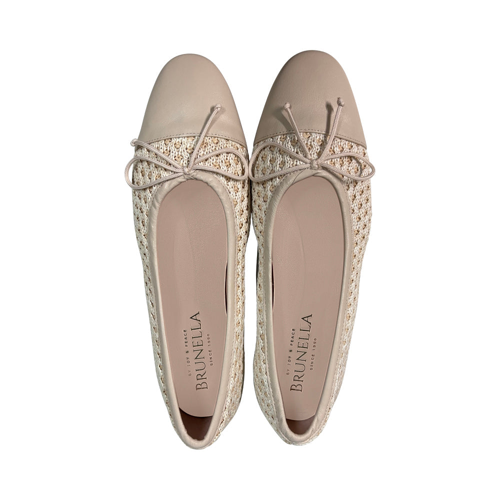 Tyree Nude Raffia / Leather S25