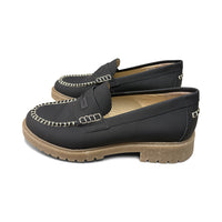 Hetty Black Gum Leather S25