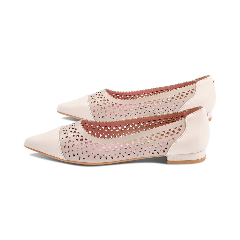 Inez Natural / Ivory Leather S25