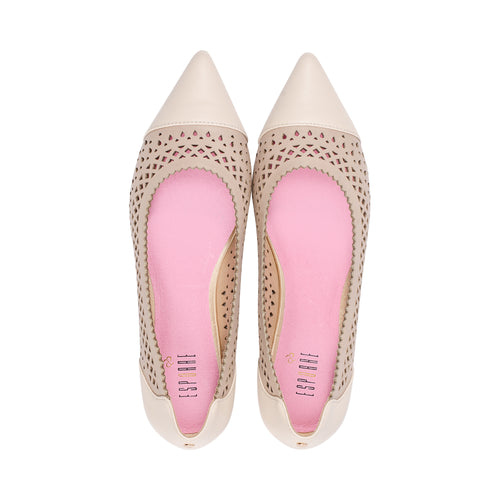 Inez Natural / Ivory Leather S25