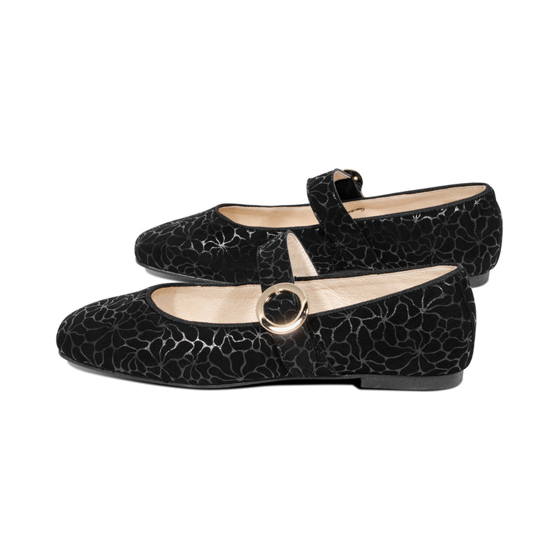 Irene Black Floral Print F25