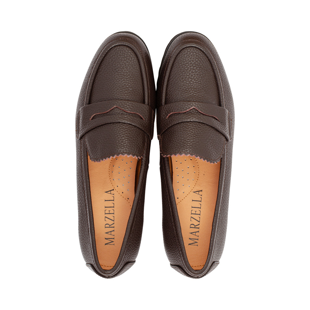 Irwin Dark Cocoa Pebble Leather F26