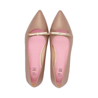 Jacky Taupe Metallic Leather S26