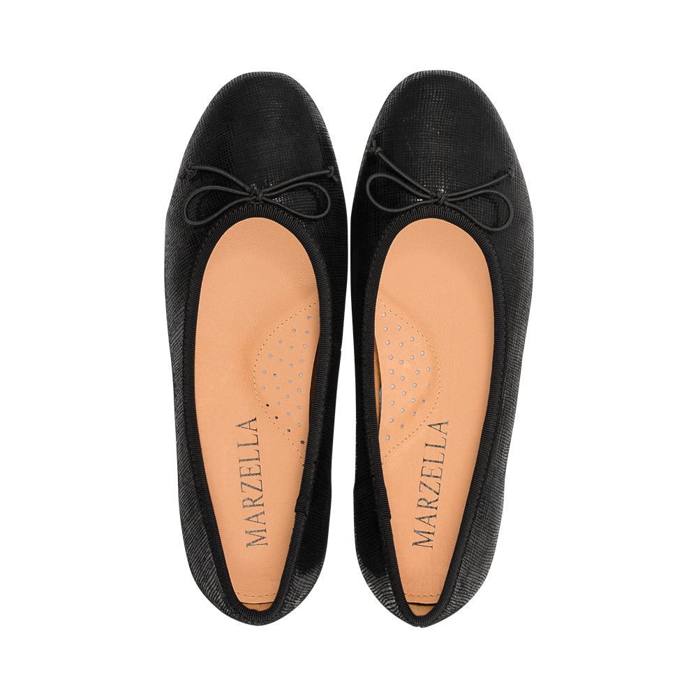 Mallow Black Printed Suede F25
