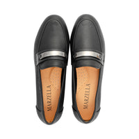 Jaydrop Black Pebble Leather F26