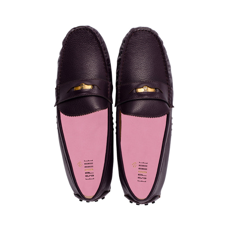 Jill Italian Plum Leather F24