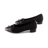 Joanne Black Knit / Leather F23