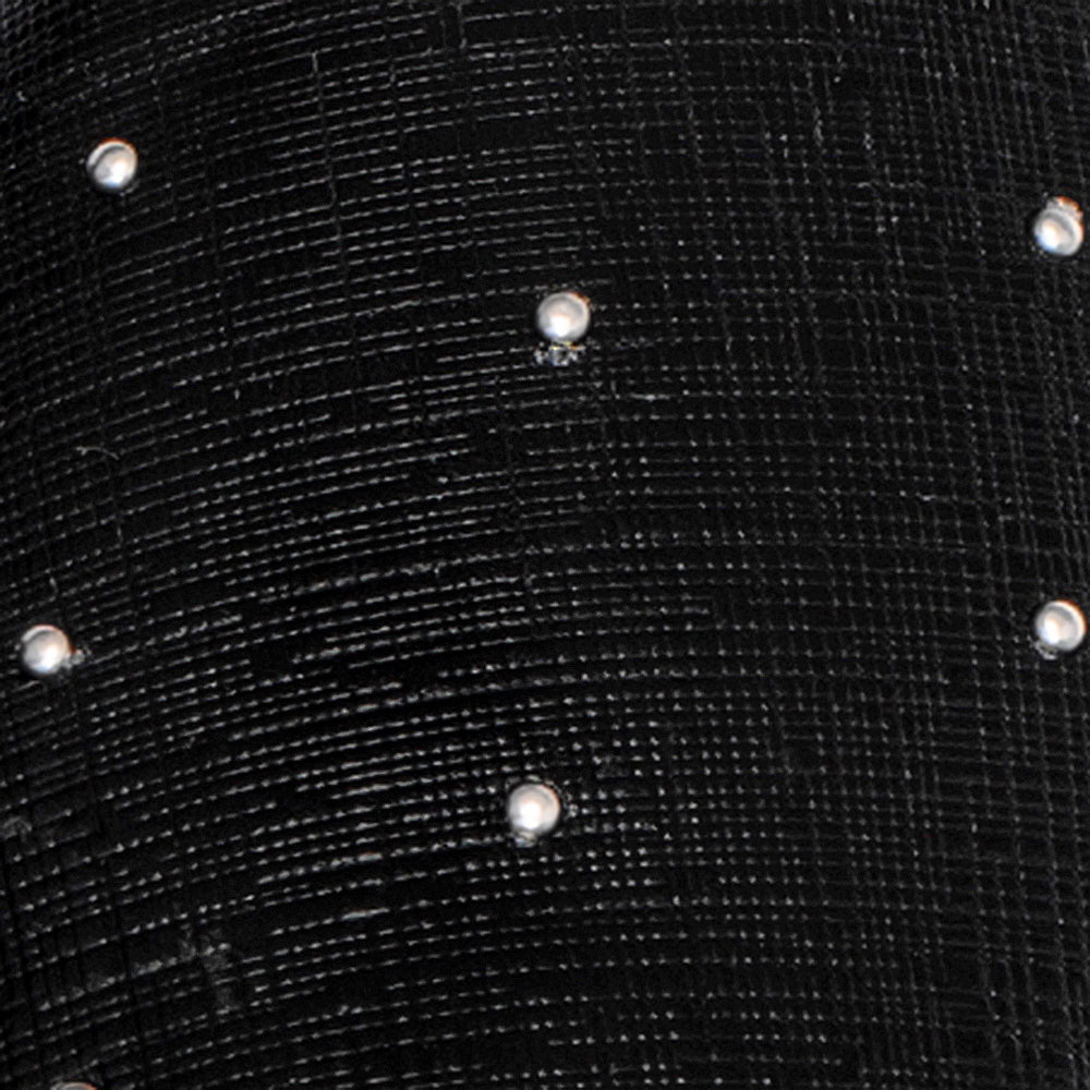 Jojo Black Embossed Leather F26
