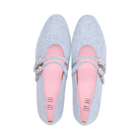 Kendel Retro Blue Fabric S26