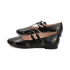 Kitty Studs Black Leather F25