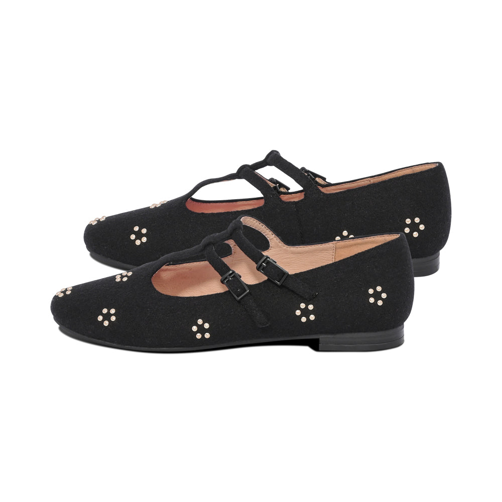 Kittystuds Black Wool F26