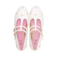 Kittystuds White Leather S26