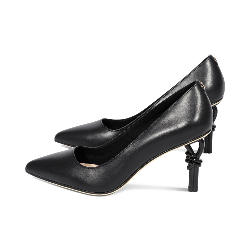 Knot Black Leather / Black F25