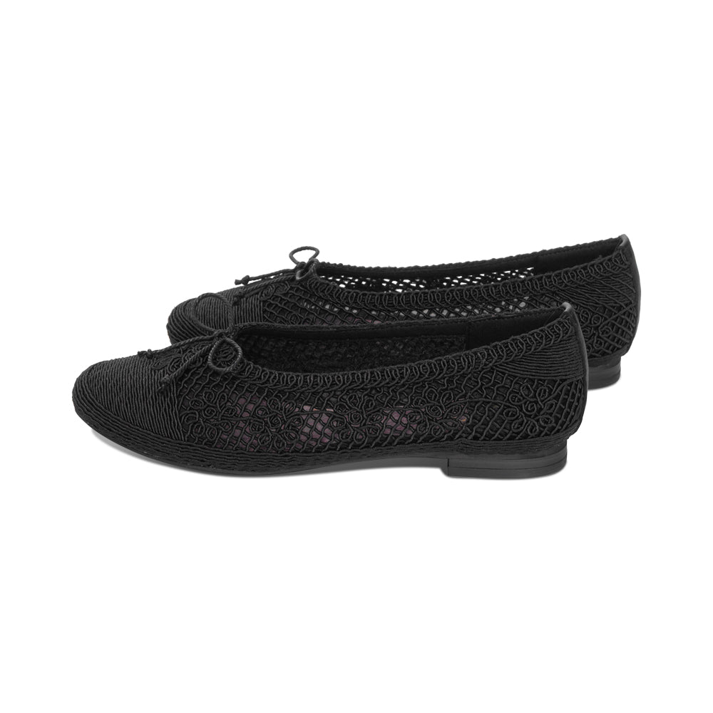 Kourney Black Embroidered Mesh S26
