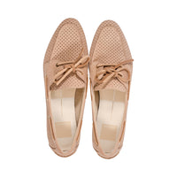 Lakin Tan Perforated Leather S25