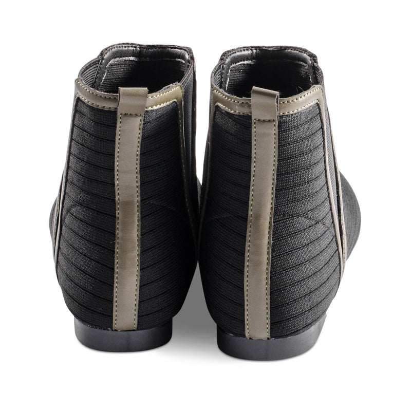 Laurel Black Knit / Olive Leather F23