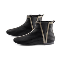 Laurel Black Knit / Olive Leather F23
