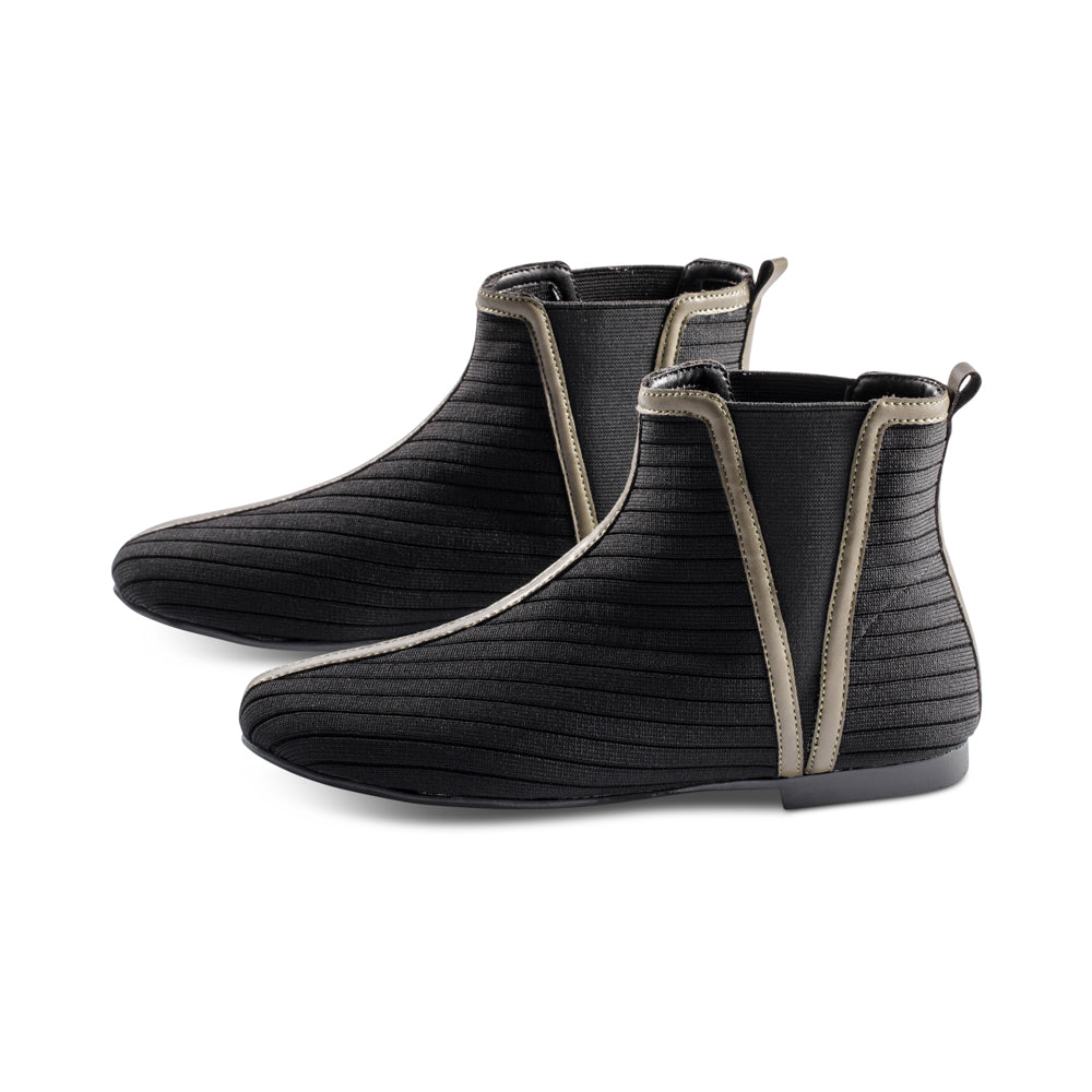Laurel Black Knit / Olive Leather F23