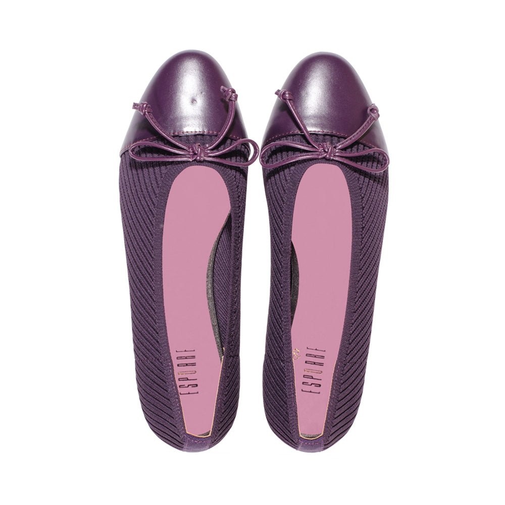 Lel Eggplant Knit / Leather F23