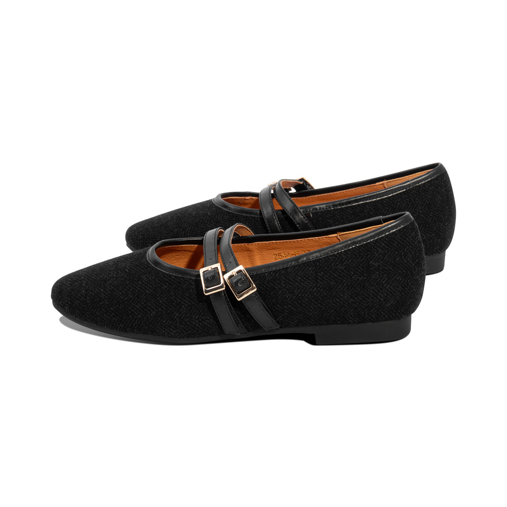 Leva Charcoal Herringbone F26